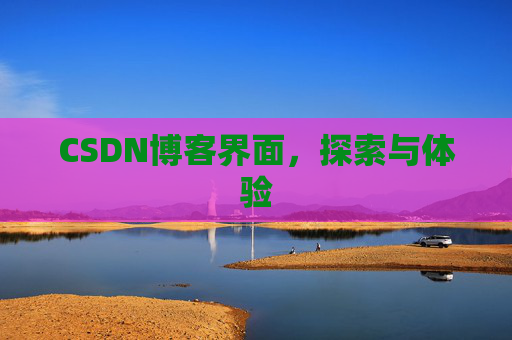 CSDN博客界面，探索与体验